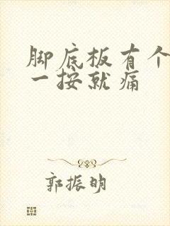 脚底板有个硬块一按就痛封面