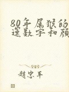 80年属猴的幸运数字和颜色封面