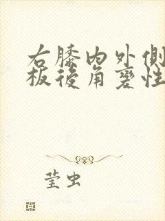 右膝内外侧半月板后角变性是什么意思封面