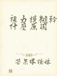 视力模糊干涩是什么原因