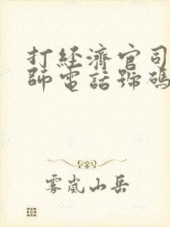 打经济官司的律师电话号码