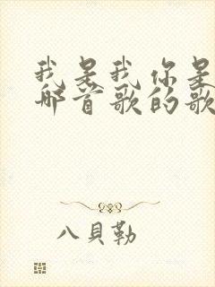 我是我你是你是哪首歌的歌词