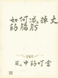 如何减掉大肚子的脂肪封面
