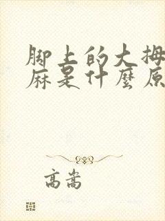 脚上的大拇指发麻是什么原因
