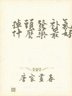 掉头发补气血吃什么药最好