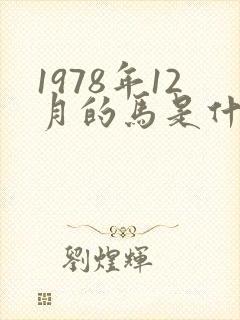 1978年12月的马是什么命,五行属性封面