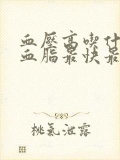 血压高吃什么降血脂最快最有效封面