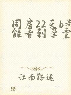 同房22天b超能看到孕囊吗