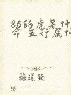 86的虎是什么命 五行属什么