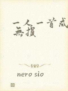 一人一首成名曲 无损