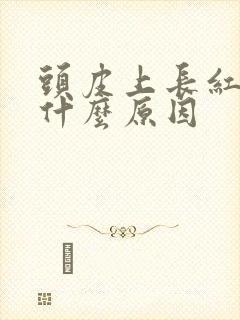 头皮上长红疙瘩什么原因