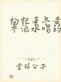 枸杞麦冬黄芪党参泡水喝的功效封面
