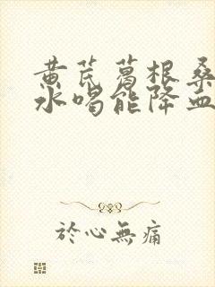 黄芪葛根桑叶泡水喝能降血糖吗封面
