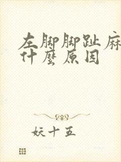 左脚脚趾麻木是什么原因