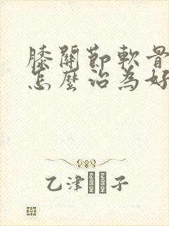 膝关节软骨磨损怎么治为好