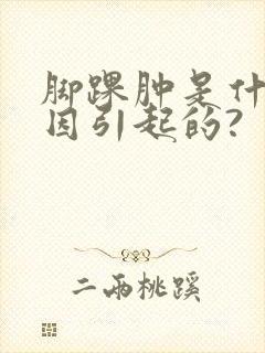 脚踝肿是什么原因引起的?