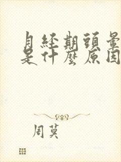 月经期头晕呕吐是什么原因引起的