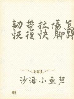 韧带拉伤怎么办恢复快 脚踝处