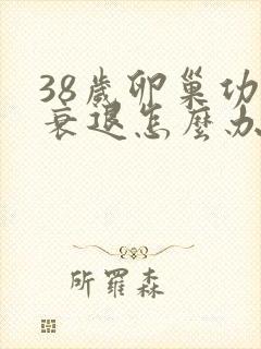 38岁卵巢功能衰退怎么办封面