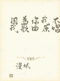 因为你我不再是我歌曲原唱