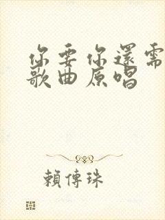 你要你还需要我歌曲原唱