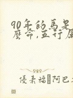 90年的马是什么命,五行属性封面