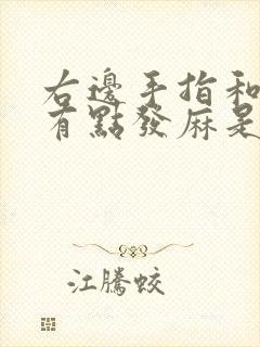 右边手指和脚趾有点发麻是怎么回事封面