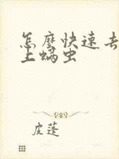 怎么快速去除脸上螨虫