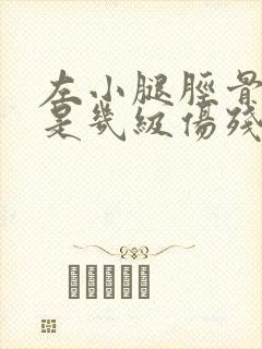 左小腿胫骨骨折是几级伤残