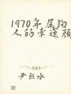 1970年属狗人的幸运颜色