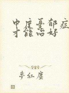中度忧郁症怎么才能治好