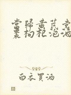 当归黄芪党参红枣枸杞泡酒的功效与作用