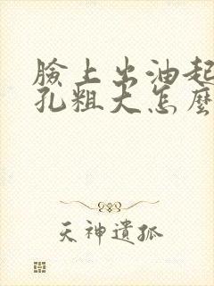 脸上出油起痘毛孔粗大怎么办