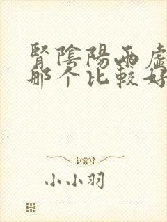 肾阴阳两虚先补那个比较好