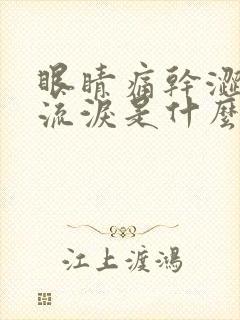 眼睛痛干涩容易流泪是什么原因