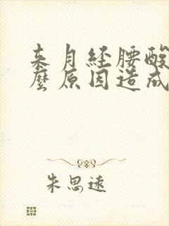 来月经腰酸痛什么原因造成的