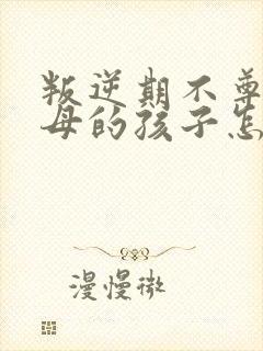 叛逆期不尊重父母的孩子怎么教育