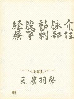 经股动脉介入治疗穿刺部位护理规范