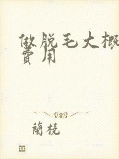 做脱毛大概多少费用封面