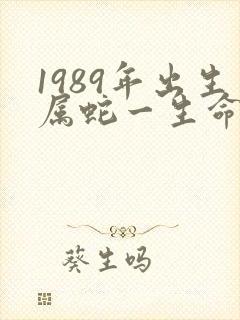 1989年出生属蛇一生命运封面