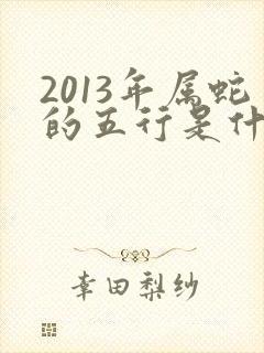 2013年属蛇的五行是什么命