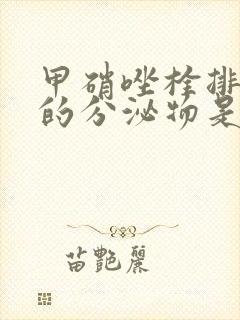 甲硝唑栓排出来的分泌物是什么