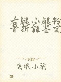 右腿小腿粉碎性骨折能鉴定几级伤残封面