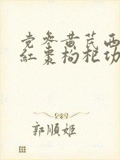 党参黄芪西洋参红枣枸杞功效