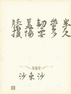 膝盖韧带半月板损伤要多久可以恢复封面