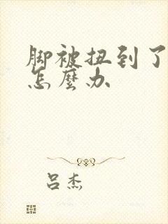 脚被扭到了肿了怎么办