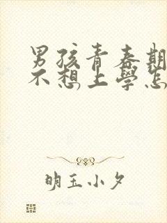 男孩青春期叛逆不想上学怎么办