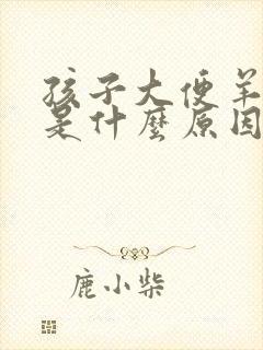 孩子大便羊屎粒是什么原因