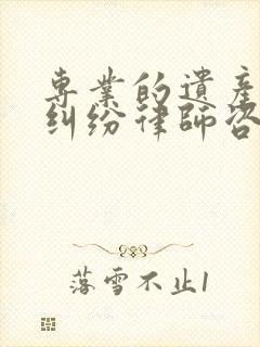 专业的遗产继承纠纷律师咨询
