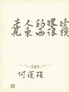 老人的眼睛看不见东西很模糊怎么回事